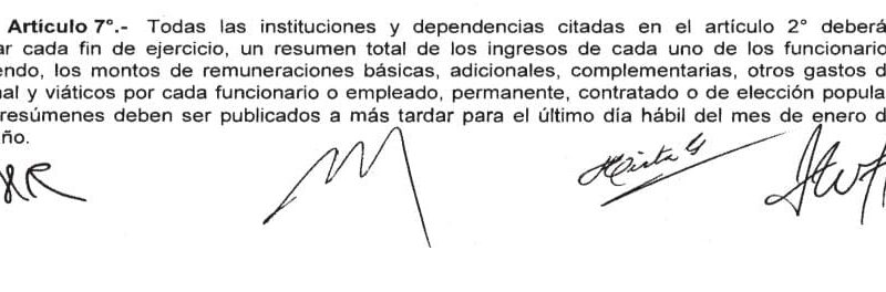 CUMPLIMIENTO DE LA LEY 5189, ART. 7 RESUMEN ANUAL DE ASIGNACIONES 2023